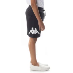 Kids Authentic Sangone Shorts - Black Smoke -Kappa 34157FWY C01 5