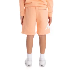 Kids Authentic Sangone Shorts - Peach -Kappa 34157FWY C03 4 scaled