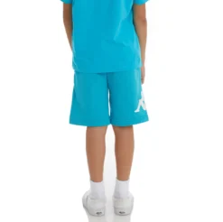 Kids Authentic Sangone Shorts - Dark Aqua -Kappa 34157FWY C07 4