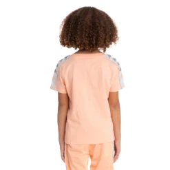 Kids 222 Banda Deto 2 T-Shirt - Peach -Kappa 34198GWY A02 4 scaled