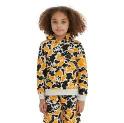 Kids Authentic Picadilly Hoodie - Black Smoke Light Orange