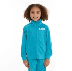 Kids Authentic Angost Track Jackets - Dark Aqua