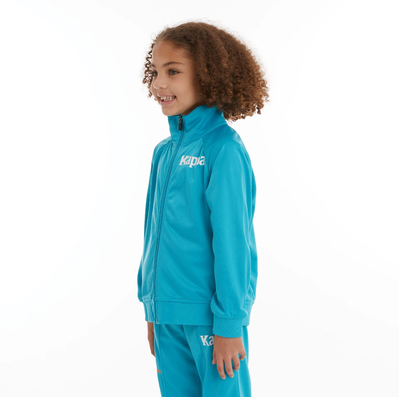 Kids Authentic Angost Track Jackets - Dark Aqua 2 Kids Authentic Angost Track Jackets - Dark Aqua - Image 2