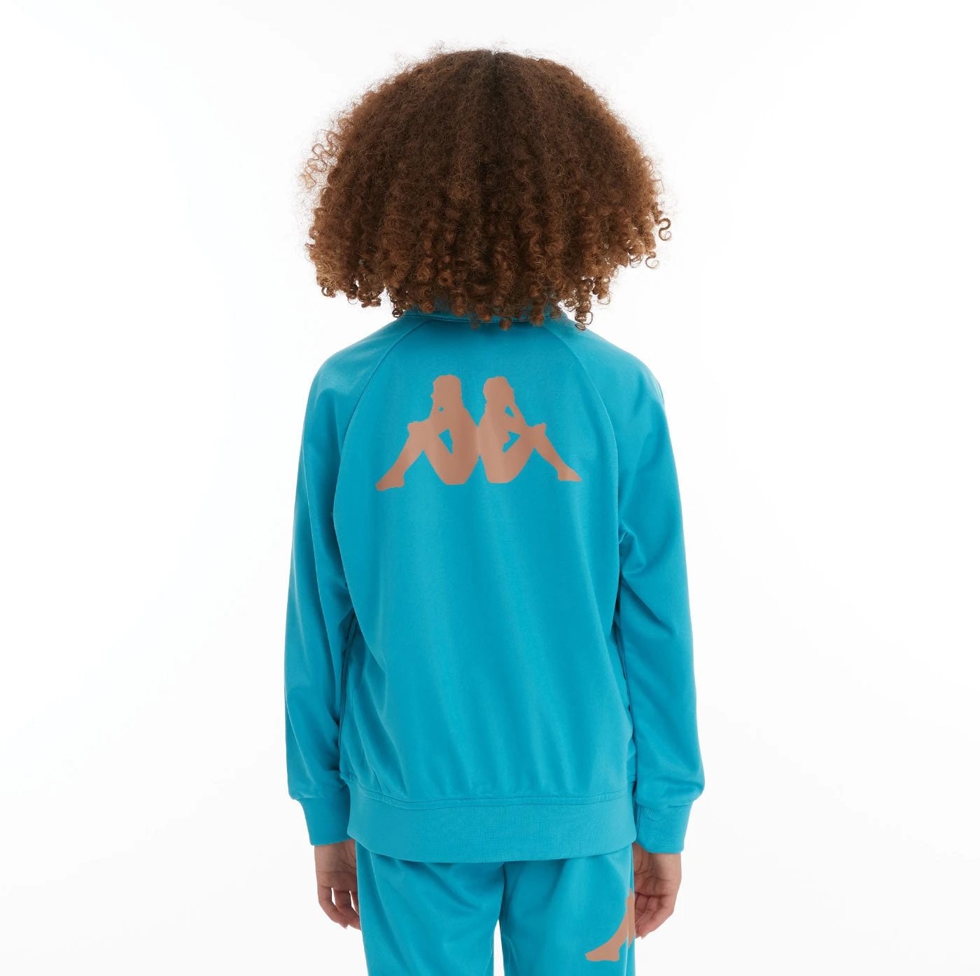 Kids Authentic Angost Track Jackets - Dark Aqua 4 Kids Authentic Angost Track Jackets - Dark Aqua - Image 4