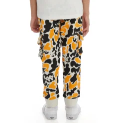 Kids Authentic Pakot Sweatpants - Black Smoke Light Orange -Kappa 341B5IWY MA7 4