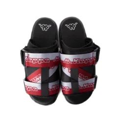 Logo Zirk 1 Slides - Black Light Grey Red -Kappa 341B6FW A00 2