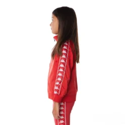 Kids 222 Banda Anniston Track Jacket - Red White -Kappa 3502050Y C5A 3