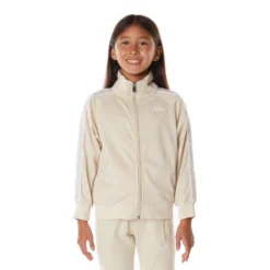 Kids 222 Banda Anniston Track Jacket - Beige White
