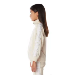 Kids 222 Banda Anniston Track Jacket - Beige White -Kappa 3502050Y C5D 3 scaled