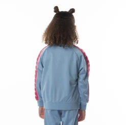 Kids 222 Banda Anniston Track Jacket - Light Blue Pink -Kappa 3502050Y D3F 4