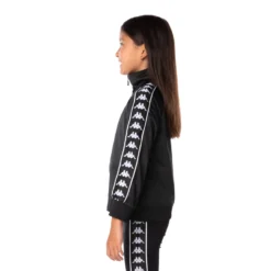 Kids 222 Banda Anniston Track Jacket - Black -Kappa 3502050Y F66 3 scaled