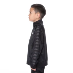 Kids 222 Banda Anniston Track Jacket -Kappa 3502050Y F81 blktrkjacket02 scaled