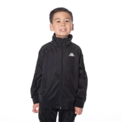 Kids 222 Banda Anniston Track Jacket -Kappa 3502050Y F81 blktrkjacket2 scaled