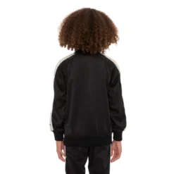 Kids 222 Banda Dullo 2 Track Jacket - Black Smoke -Kappa 35182XWY A00 4 scaled