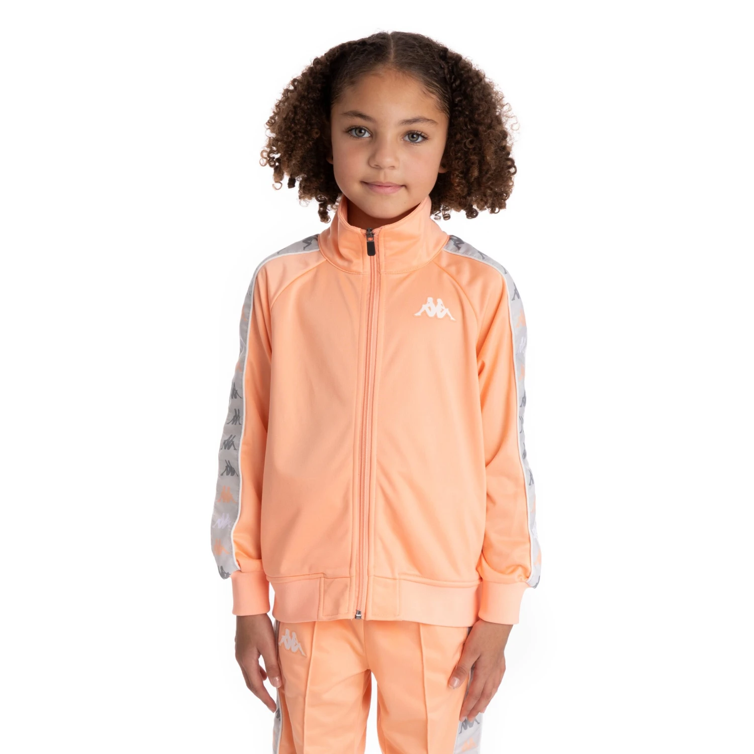 Kids 222 Banda Dullo 2 Track Jacket - Peach 1 Kids 222 Banda Dullo 2 Track Jacket - Peach