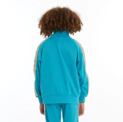 Kids 222 Banda Dullo 2 Track Jacket - Dark Aqua -Kappa 35182XWY A05 4