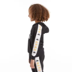 Kids 222 Banda Hurtado 4 Hoodie - Black Smoke -Kappa 35182ZWY A00 3