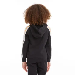 Kids 222 Banda Hurtado 4 Hoodie - Black Smoke -Kappa 35182ZWY A00 4
