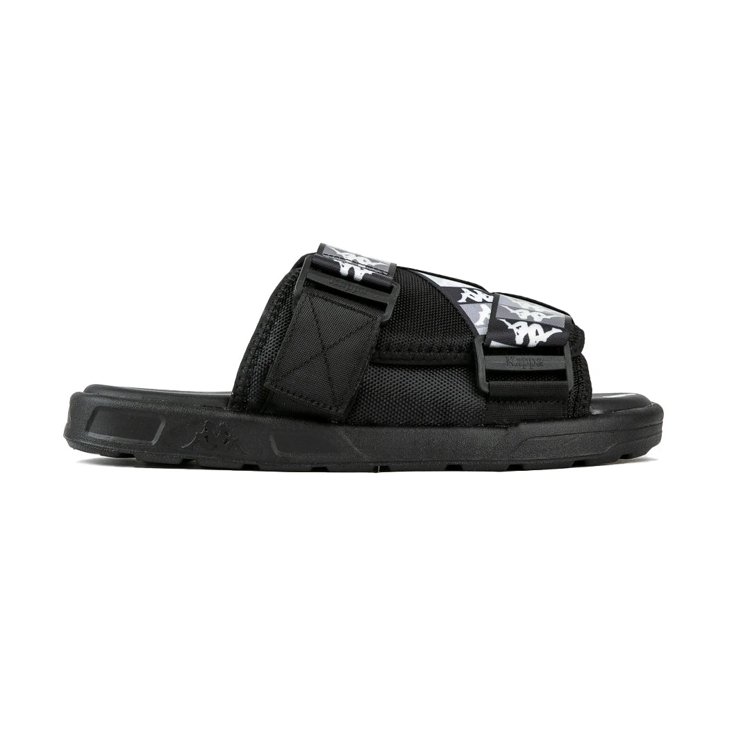 222 Banda Mitel 11 Sandals - Black Grey 1 222 Banda Mitel 11 Sandals - Black Grey