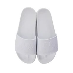 Authentic Caius 2 Slides - White -Kappa 36148NW A1C 3