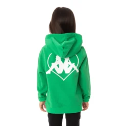 Kids Authentic Love Torun Hoodie - Green -Kappa 361641WY A0A 3 scaled