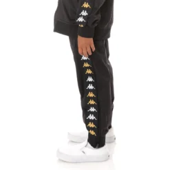 Kids 222 Banda Rastoriazzin Trackpants - Black Smoke -Kappa 36175QWY VA1 2