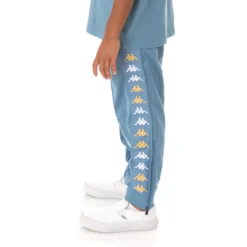 Kids 222 Banda Rastoriazzin Trackpants - Light Blue -Kappa 36175QWY VA6 2