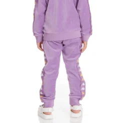 Kids 222 Banda Lorence Trackpants - Violet Lavender -Kappa 36175SWY VA2 4