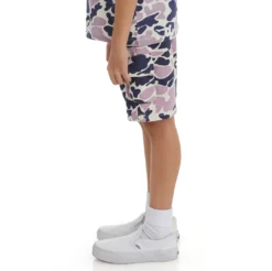 Kids Authentic Pathos Shorts - Navy Violet -Kappa 361B64WY MA8 3