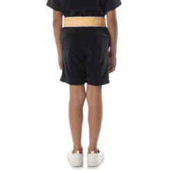 Kids Logo Tape Eko Shorts - Black Smoke Orange -Kappa 361C67WY A00 4