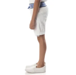 Kids Logo Tape Eko Shorts - White Blue -Kappa 361C67WY A03 3