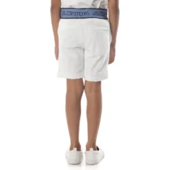 Kids Logo Tape Eko Shorts - White Blue -Kappa 361C67WY A03 4