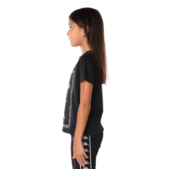 Kids Authentic Graphik Graphy T-Shirt - Black Smoke -Kappa 371B7SWY 088 3 scaled