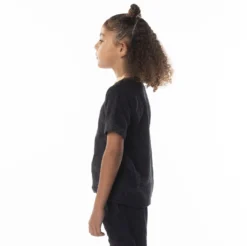 Kids Logo Tape Efro T-Shirt - Black Smoke Orange -Kappa 371C59WY A00 3