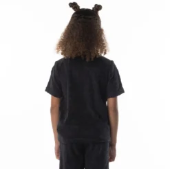 Kids Logo Tape Efro T-Shirt - Black Smoke Orange -Kappa 371C59WY A00 4
