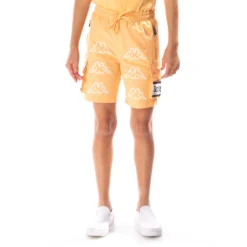 Kids Logo Tape Esso Cargo Shorts - Light Orange