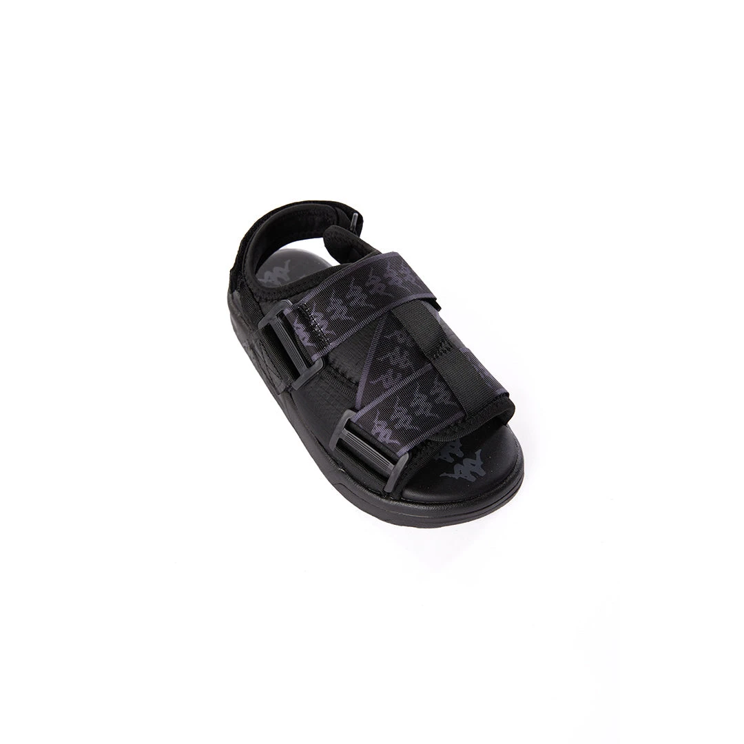 222 Banda Mitel 2 Toddlers Sandals - Black Grey 2 222 Banda Mitel 2 Toddlers Sandals - Black Grey - Image 2