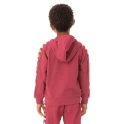 Kids 222 Banda Hurtadon Hoodie - Burgundy -Kappa 381D1MWY VA3 3
