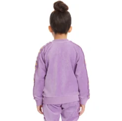 Kids 222 Banda Benettin Track Jacket - Violet Lavender -Kappa 381D1PWY VA2 4