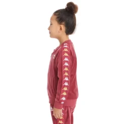 Kids 222 Banda Benettin Track Jacket - Burgundy -Kappa 381D1PWY VA3 3