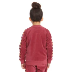 Kids 222 Banda Benettin Track Jacket - Burgundy -Kappa 381D1PWY VA3 4