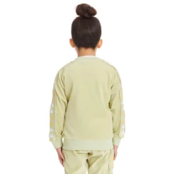 Kids 222 Banda Benettin Track Jacket - Green Sage -Kappa 381D1PWY VA4 4