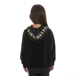 Kids 222 Banda Loredo Hoodie - Black Smoke -Kappa 381D1QWY VA1 4