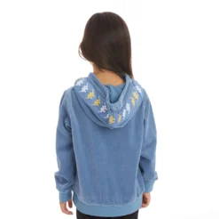 Kids 222 Banda Loredo Hoodie - Light Blue -Kappa 381D1QWY VA6 4