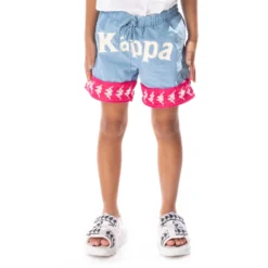 Kids 222 Banda Calabash 3 Shorts - Light Blue Pink