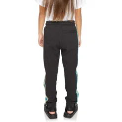Kids 222 Banda Jupiterterry Sweatpants - Black Smoke Sage -Kappa 381I4EWY A02 4 scaled