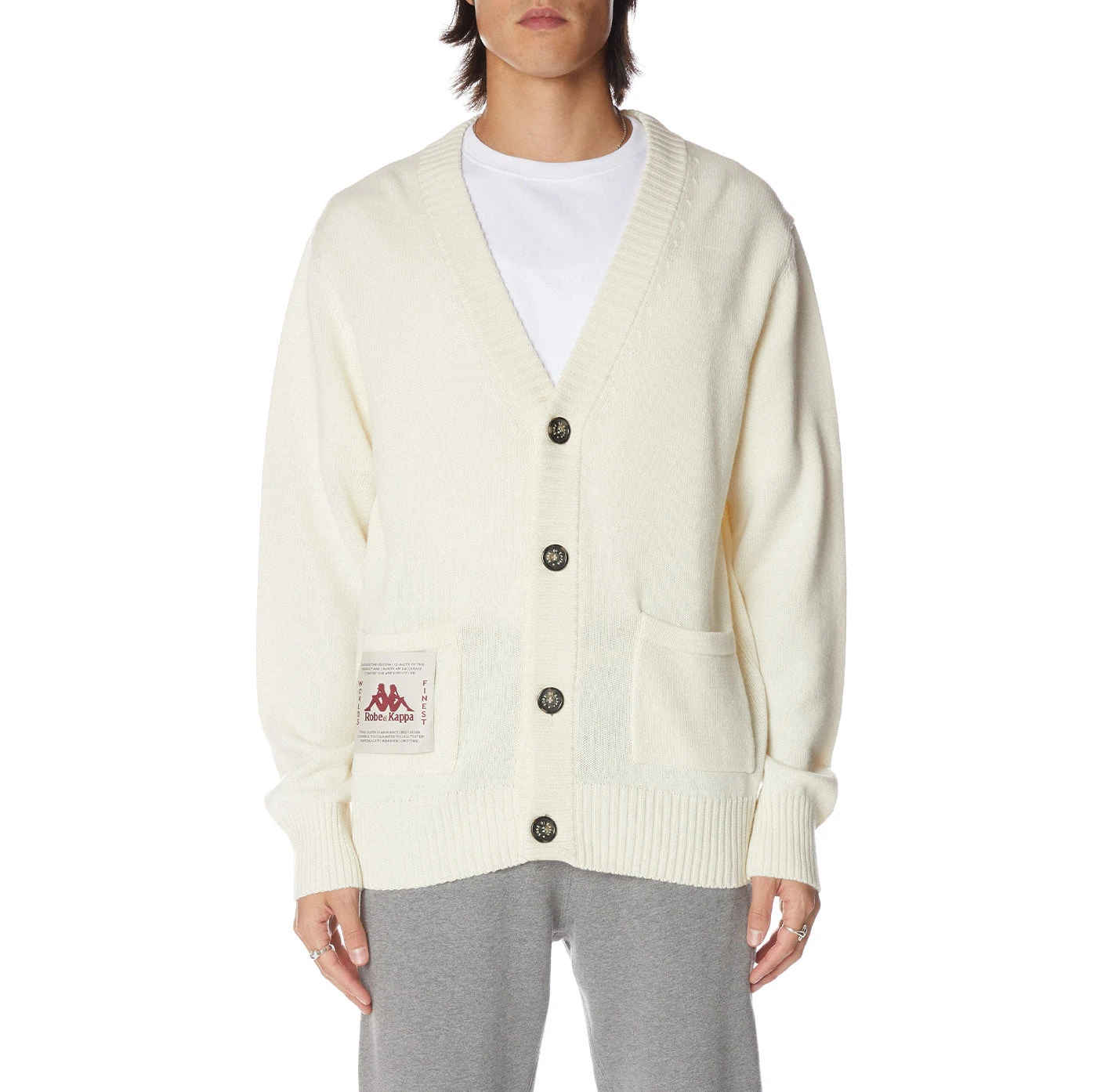 Robe Giovani Doron Cardigan - White 1 Robe Giovani Doron Cardigan - White