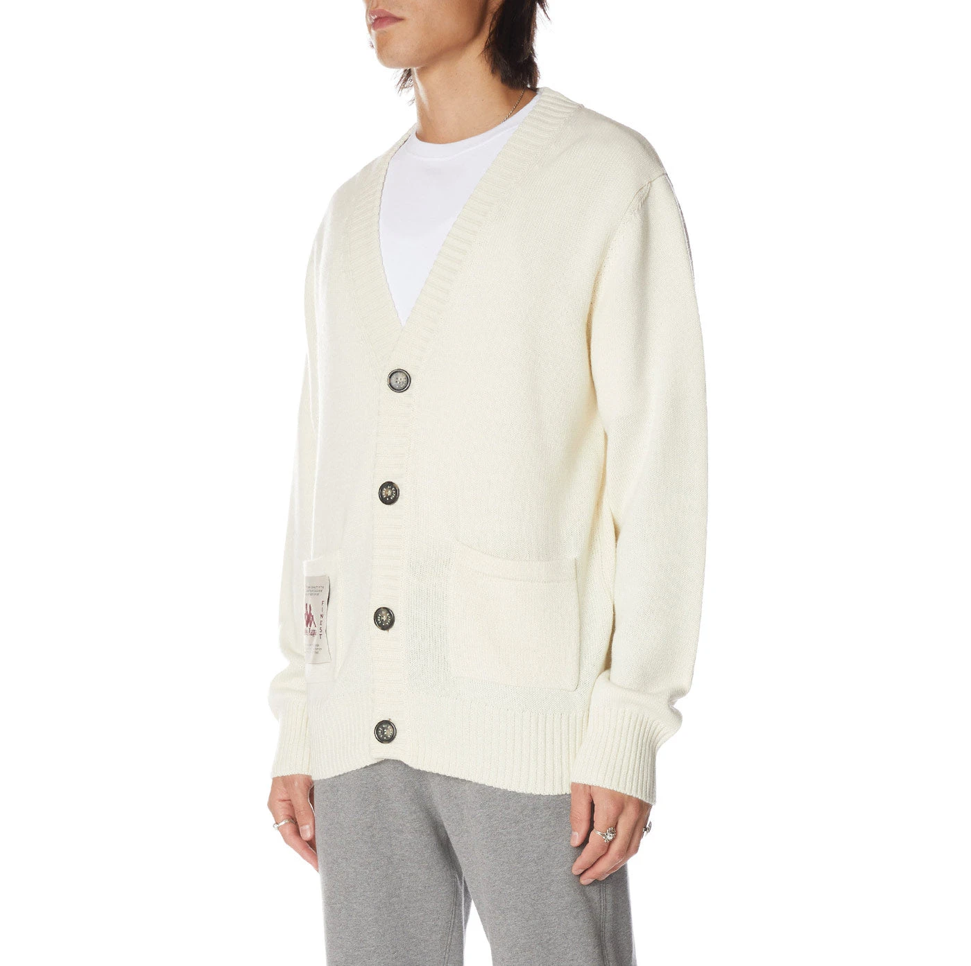 Robe Giovani Doron Cardigan - White 2 Robe Giovani Doron Cardigan - White - Image 2