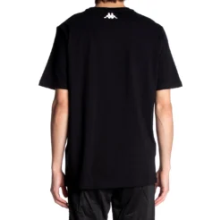 Quinn T-Shirt - Black Jet -Kappa Kappa mens tshirt black 351K5JW G9Z 4