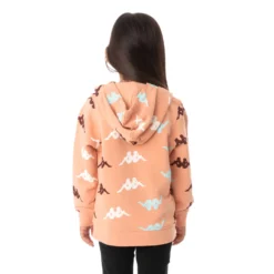 Kids Authentic Sneek Hoodie - Pink Coral -Kappa authentic sneek not on linesheet3 scaled